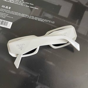 Authentic white Prada sunglasses